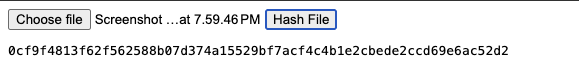Hashing a File (like a document or image)